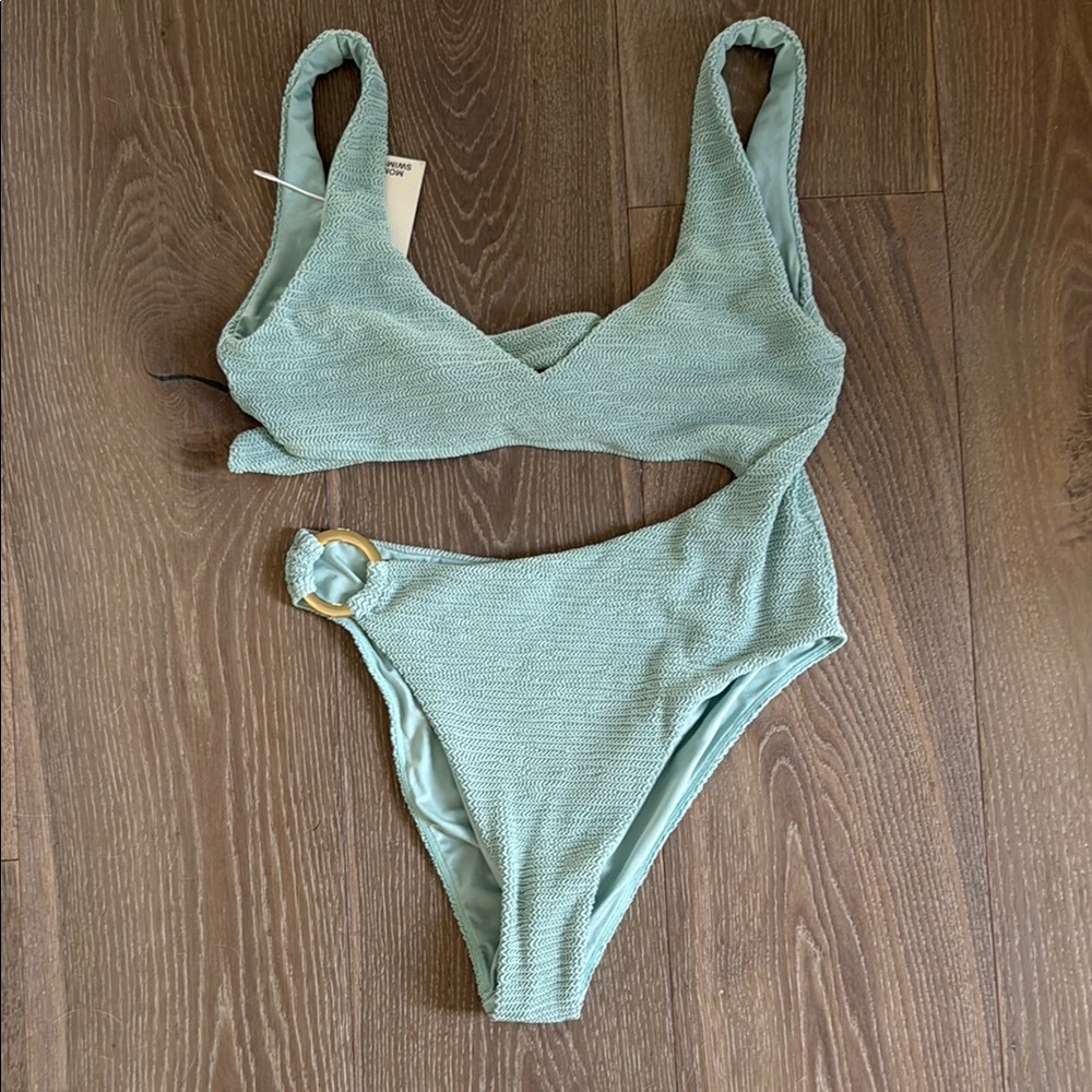 St Barths One-Piece - Sea Glass Crinkle